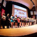 The Université de Montréal’s women’s hockey team was honoured at the school’s athletic banquet for bringing the school its first CIS title in any sport since the revamping of the sports department 
in 1995. | Photo : James Hajjar