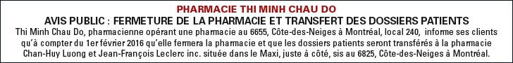   Pharmacie Thi Minh Chau
